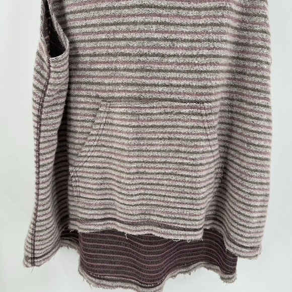 Free People Hooded Sleeveless Sweater - Purple and brown - Picture 4 of 8